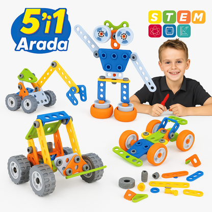 Stemio Technic 5'i 1 Arada Stem Oyun Seti